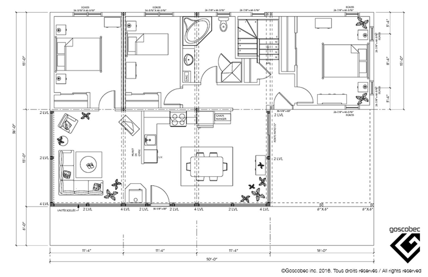 plan de maison usinée