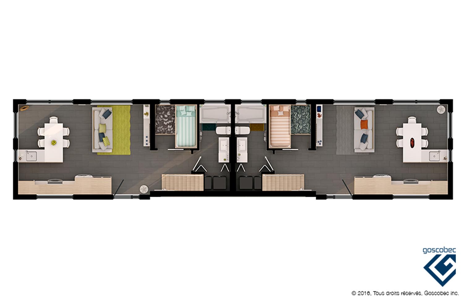 Maison unimodulaire préfabriquée (Modèle Maison unimodulaire Aya ...