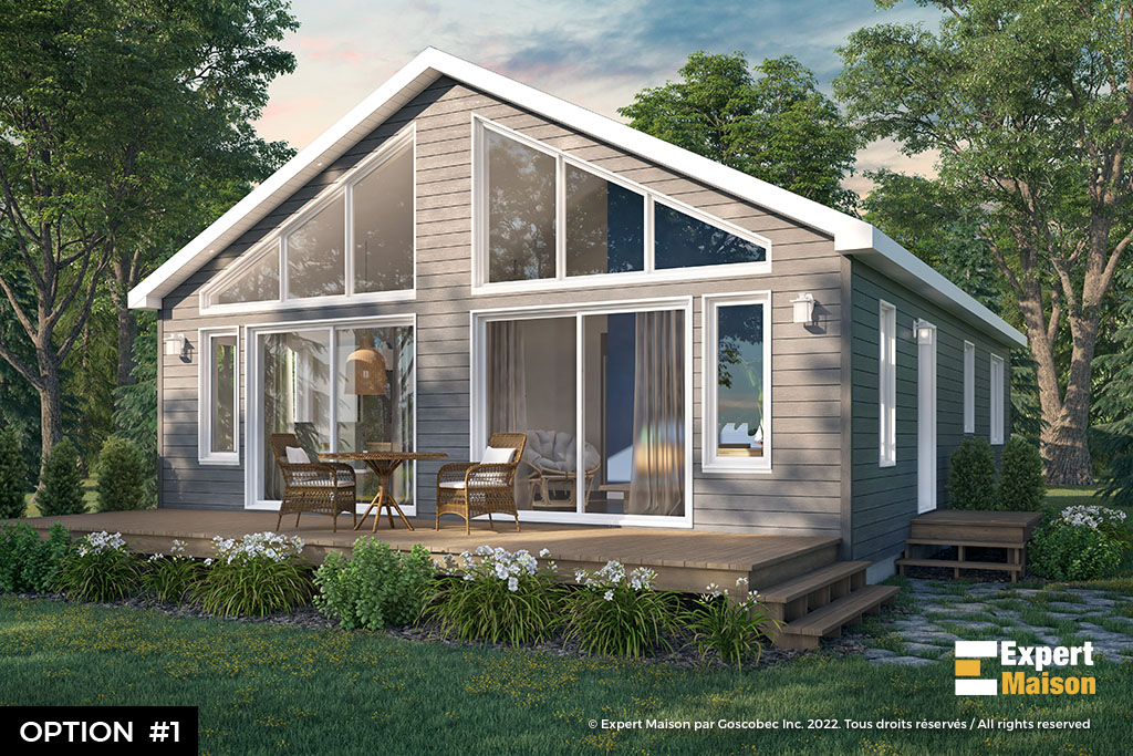 Maison usinée plain-pied : COSTA (753) - option 1
