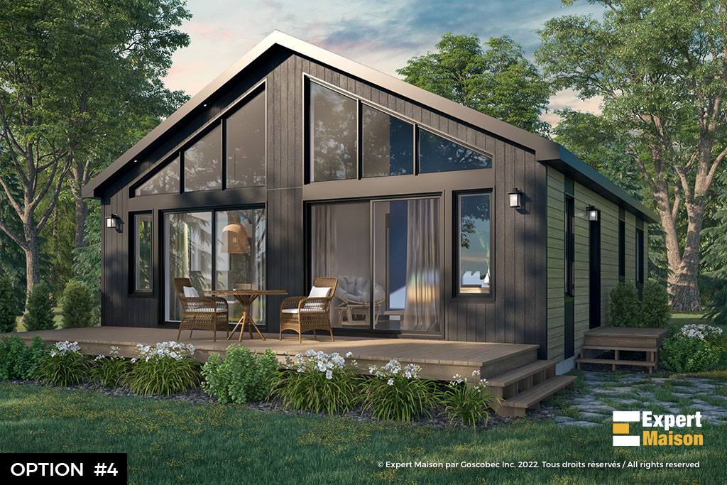 Maison plain-pied préfabriquée (Modèle Maison usinée plain-pied : COSTA ...