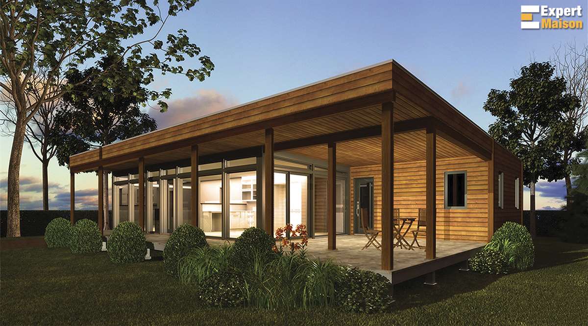 Maison usinée plain-pied : 756