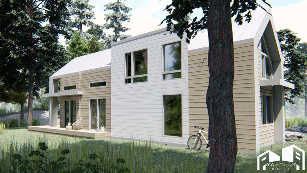 Maison unimodulaire préfabriquée (Modèle MAISON UNIMODULAIRE À DEUX ...