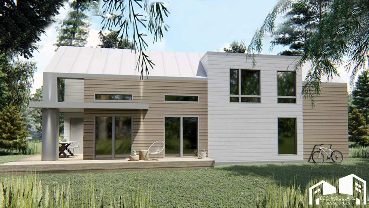 Maison unimodulaire préfabriquée (Modèle MAISON UNIMODULAIRE À DEUX ...