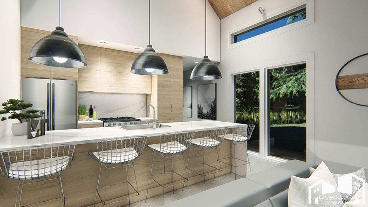 Maison unimodulaire préfabriquée (Modèle MAISON UNIMODULAIRE À DEUX ...