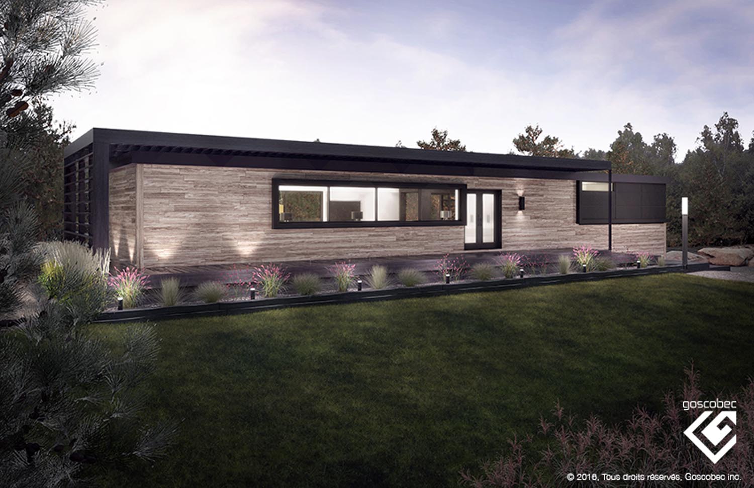 plan de maison unimodulaire