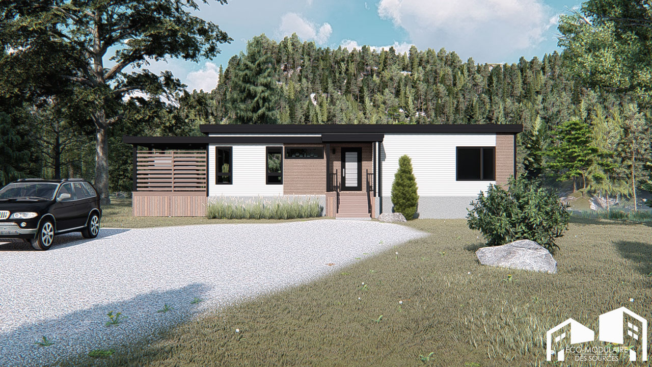 Maison unimodulaire préfabriquée (Modèle UNIMODULAIRE PRÉFABRIQUÉ ...