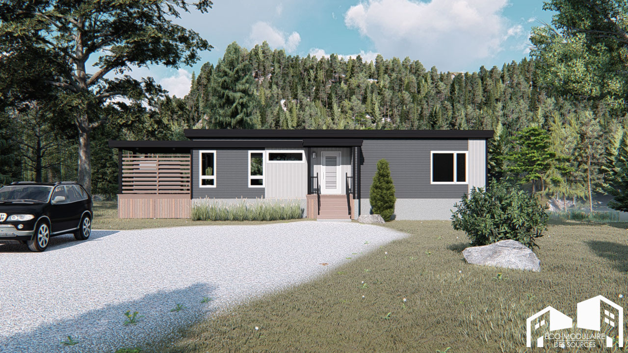 Maison unimodulaire préfabriquée (Modèle UNIMODULAIRE PRÉFABRIQUÉ ...