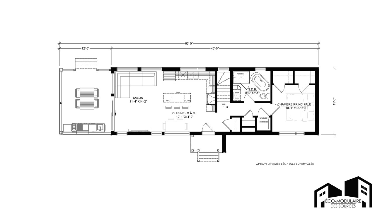 Maison unimodulaire préfabriquée (Modèle UNIMODULAIRE PRÉFABRIQUÉ ...