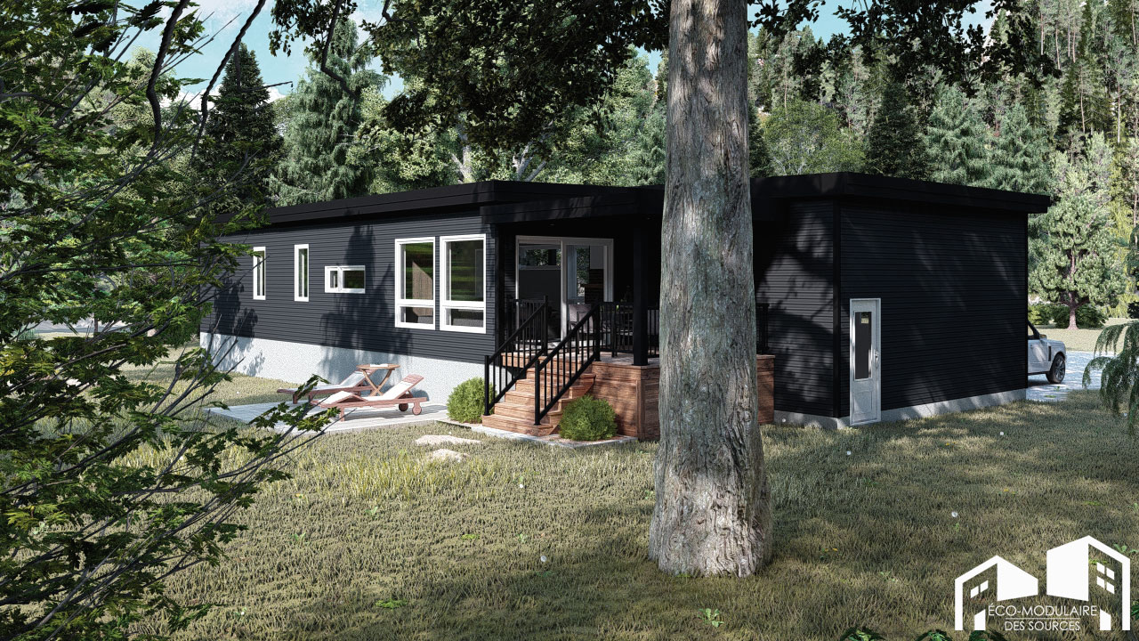 Maison unimodulaire préfabriquée (Modèle UNIMODULAIRE - AYLMER AVEC ...