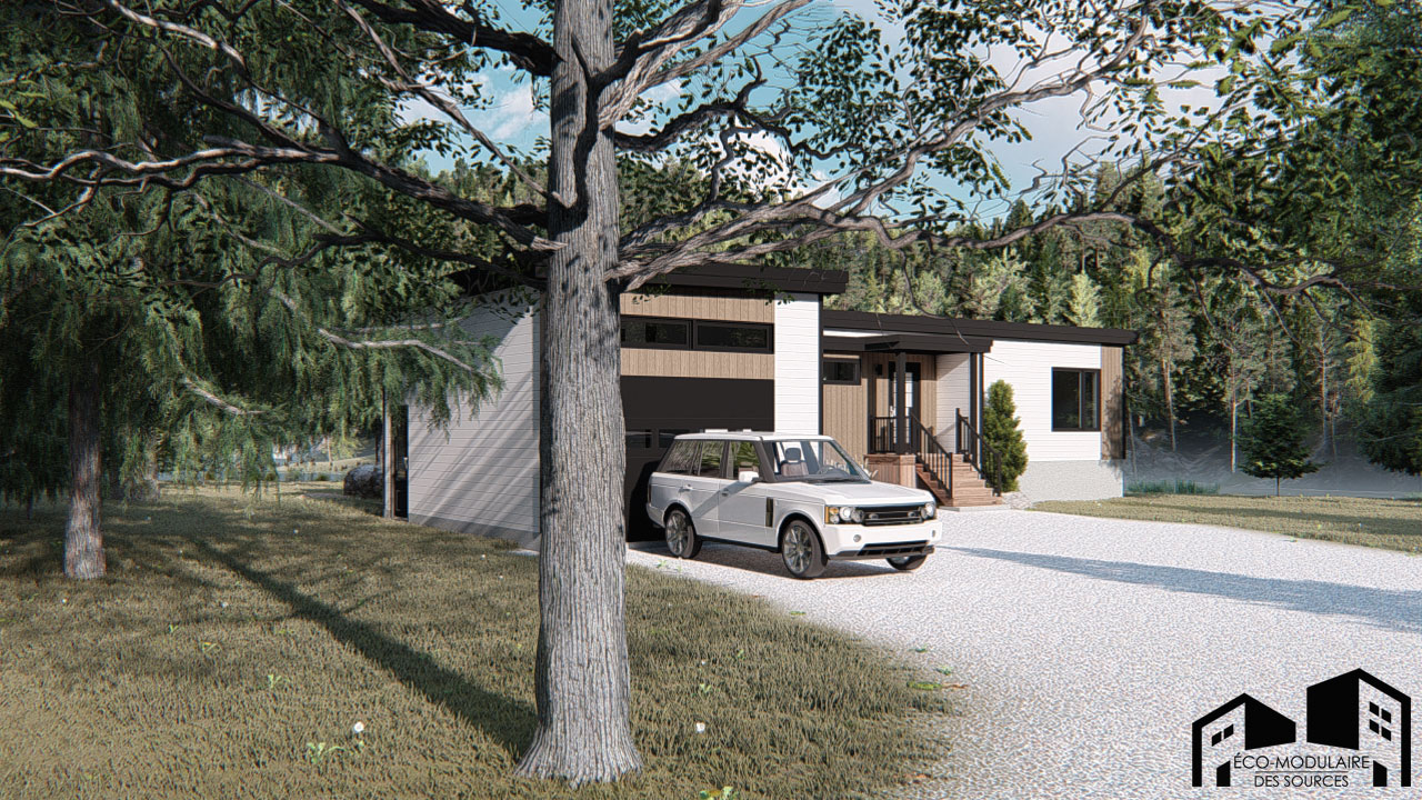 Maison unimodulaire préfabriquée (Modèle UNIMODULAIRE - AYLMER AVEC ...