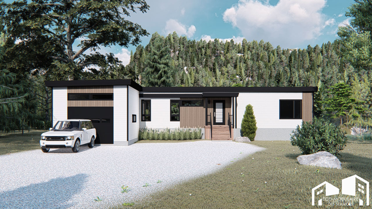 Maison unimodulaire préfabriquée (Modèle UNIMODULAIRE - AYLMER AVEC ...