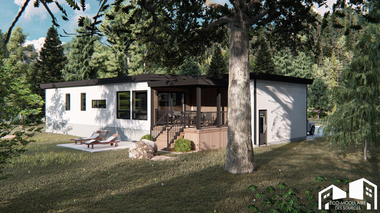 Maison unimodulaire préfabriquée (Modèle UNIMODULAIRE - AYLMER AVEC ...